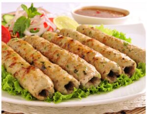 Ground chicken kabab